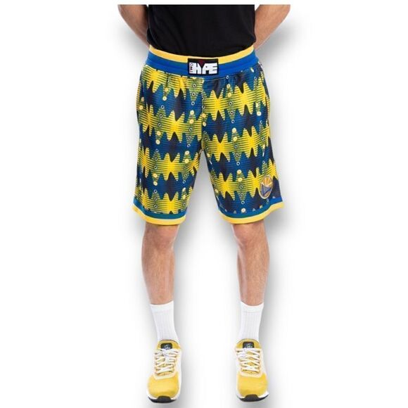 HYPE Golden State Warriors Kente Basketball Shorts Men’s XL MSRP $100 - Picture 6 of 11